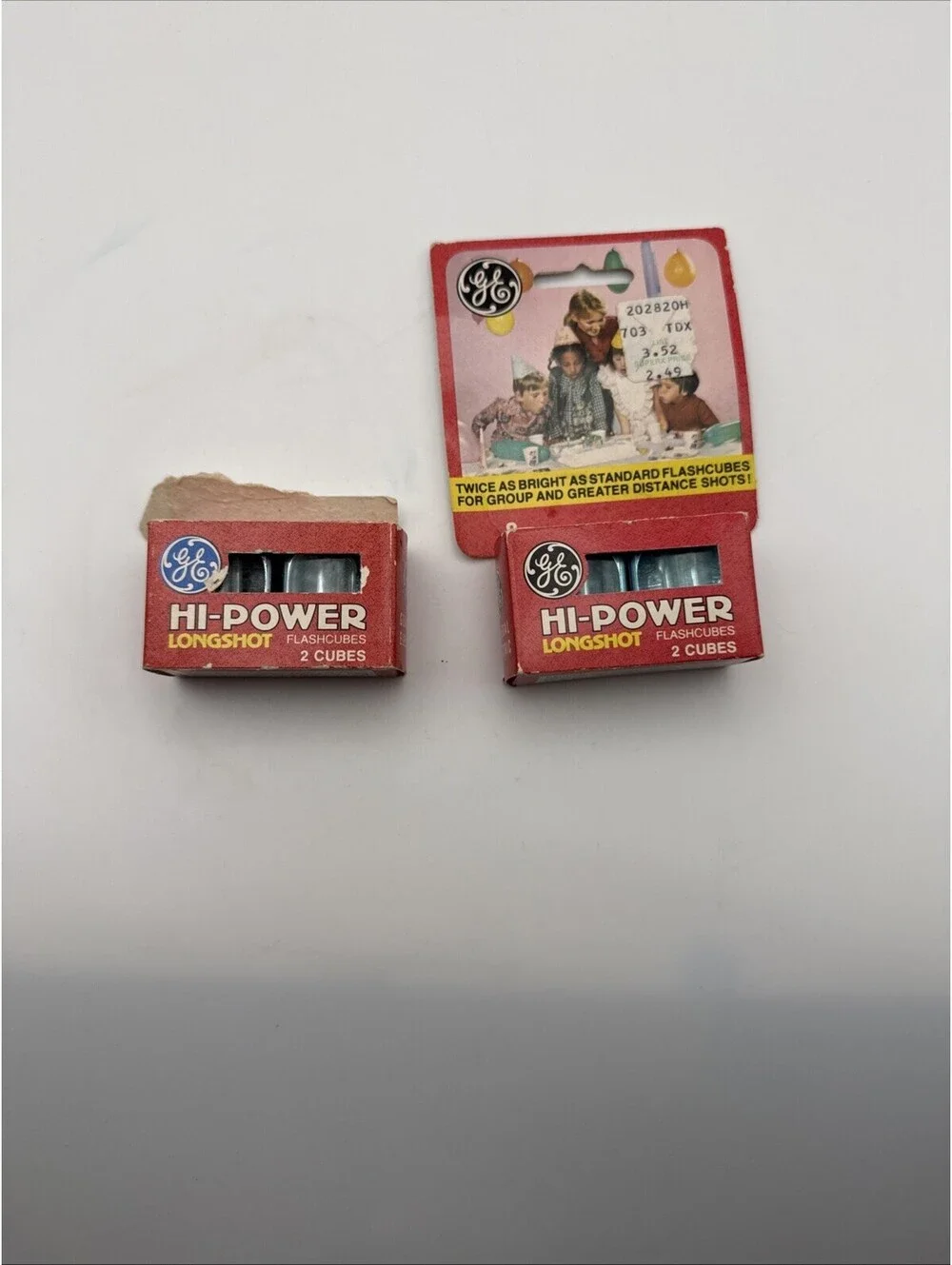 GE Hi-Power Longshot Camera Flashcubes / 2 Boxes 4 Cubes